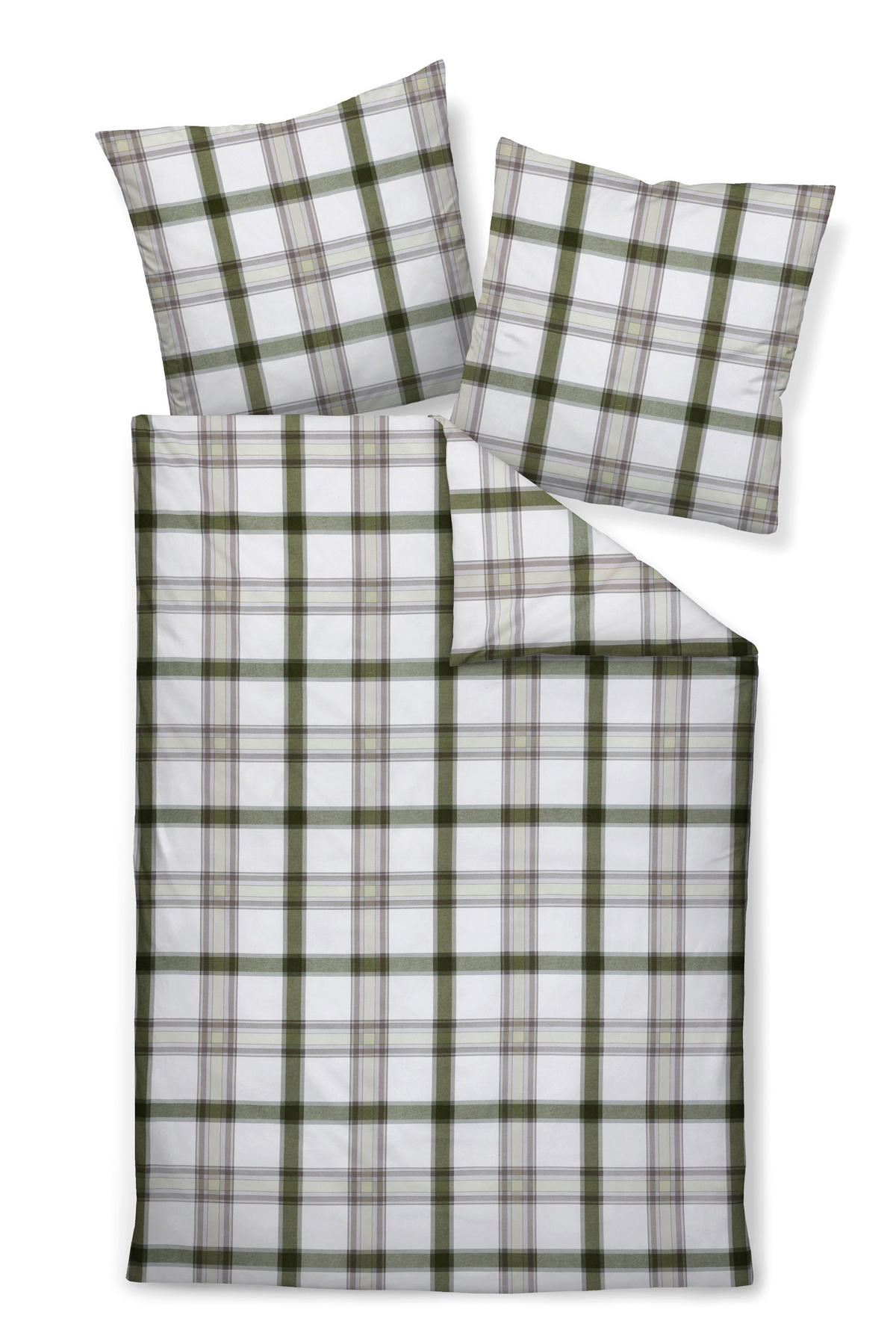 BETTWÄSCHE 155/200 cm  - Grün, Design, Textil (155/200cm) - Janine