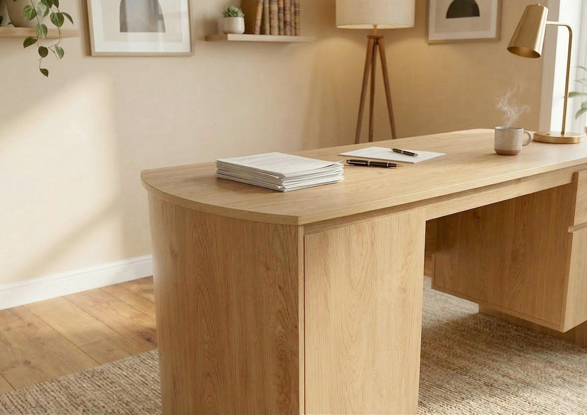 SCHREIBTISCH  Eichefarben  - Eichefarben, KONVENTIONELL, Holzwerkstoff (160/75/59cm) - MID.YOU