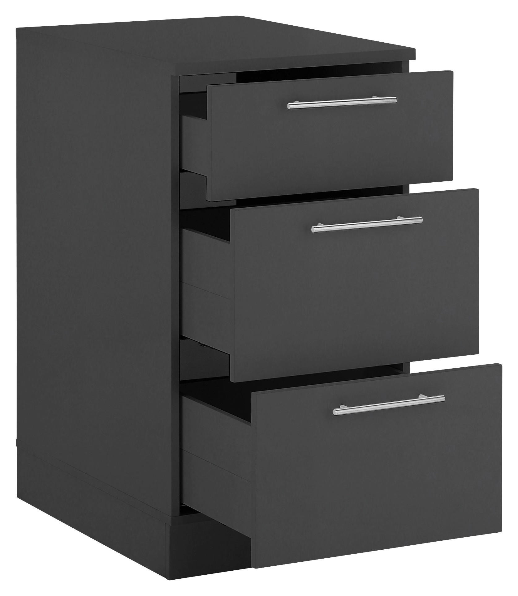 MEHRZWECKSCHRANK 50/93/68 cm  in Anthrazit  - Chromfarben/Anthrazit, Design, Holzwerkstoff/Kunststoff (50/93/68cm)