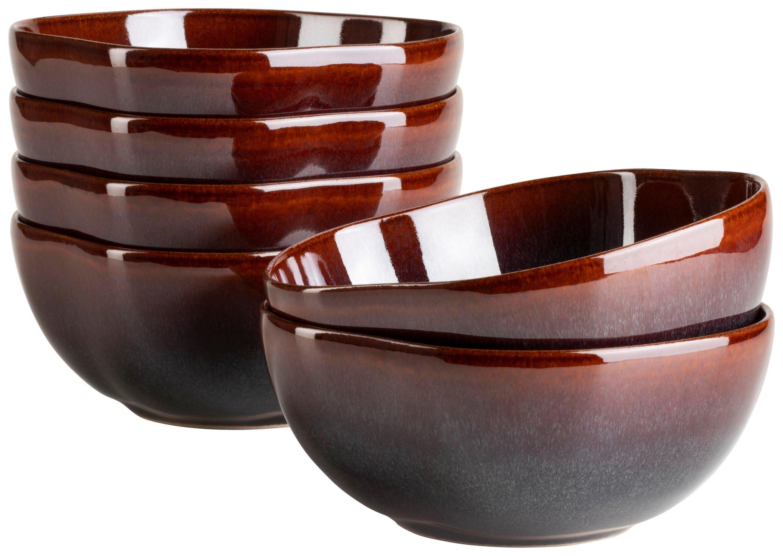 SCHÜSSEL Cordelia   - Rot/Braun, Trend, Keramik (16/6,5cm) - Mäser