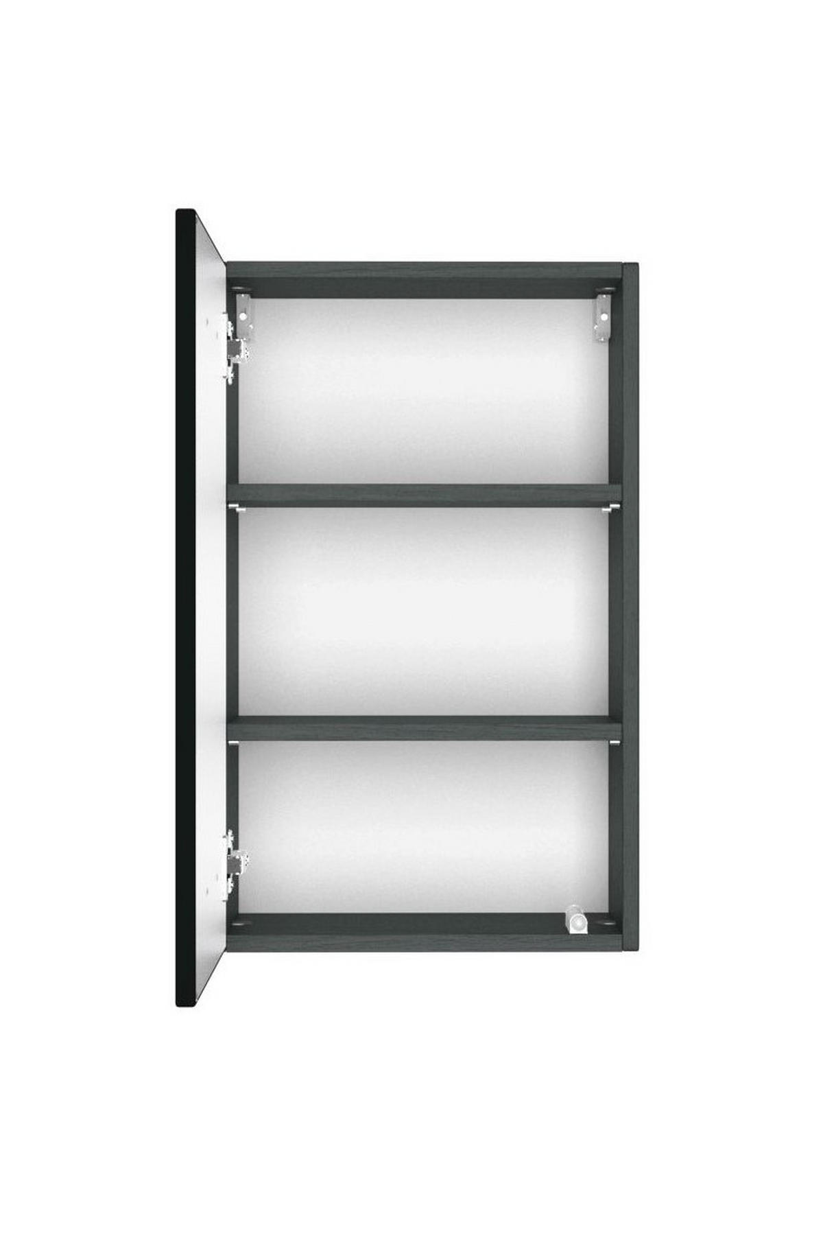 HÄNGESCHRANK 40/64/20 cm  - Graphitfarben/Grau, Natur, Holzwerkstoff (40/64/20cm) - Xora