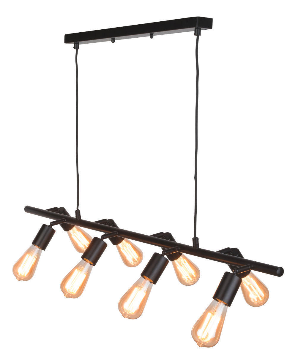 HÄNGELEUCHTE 105/28/28-175 cm  - Schwarz, Design, Metall (105/28/28-175cm) - It's about Romi