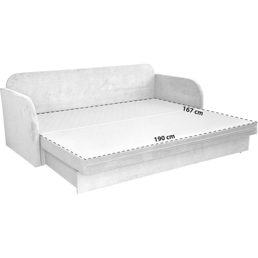 Thumbnail - Mid.you Schlafsofa, Olivgrün, Textil, 2-Sitzer, Füllung: Polyurethan (Pur), 203x77x86 cm, Made in EU, Liegefunktion, Woh...