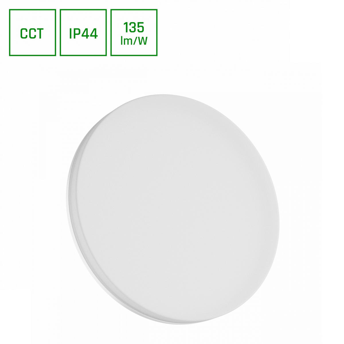 STROPNA SVETILKA ZA KOPALNICO    33/5 cm         3000-4000-6000 K - bela, Basics, umetna masa (33/5cm)