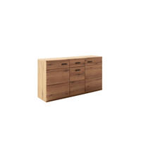 SIDEBOARD 165/90/44 cm  in Eichefarben  - Eichefarben/Anthrazit, Design, Holzwerkstoff/Metall (165/90/44cm) - Livetastic