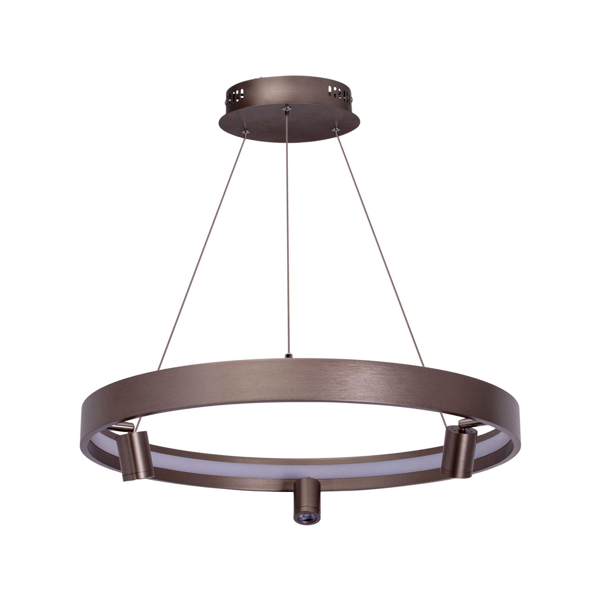 LED-PENDELLEUCHTE 58/150 cm  - Titanfarben, Design, Kunststoff/Metall (58/150cm) - Näve