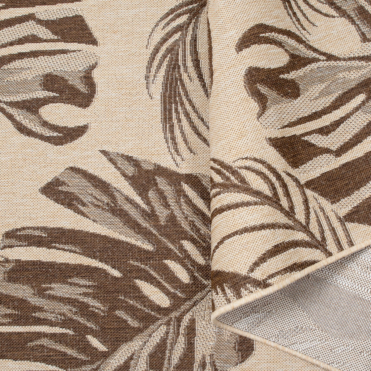 OUTDOORTEPPICH 200/290 cm Braun, Creme  - Creme/Braun, Design, Kunststoff (200/290cm) - Novel