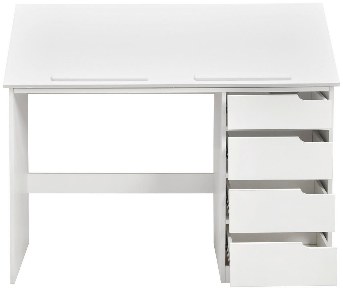 SCHREIBTISCH Weiss  - Weiss, Modern, Holzwerkstoff (120/74/48cm) - MID.YOU