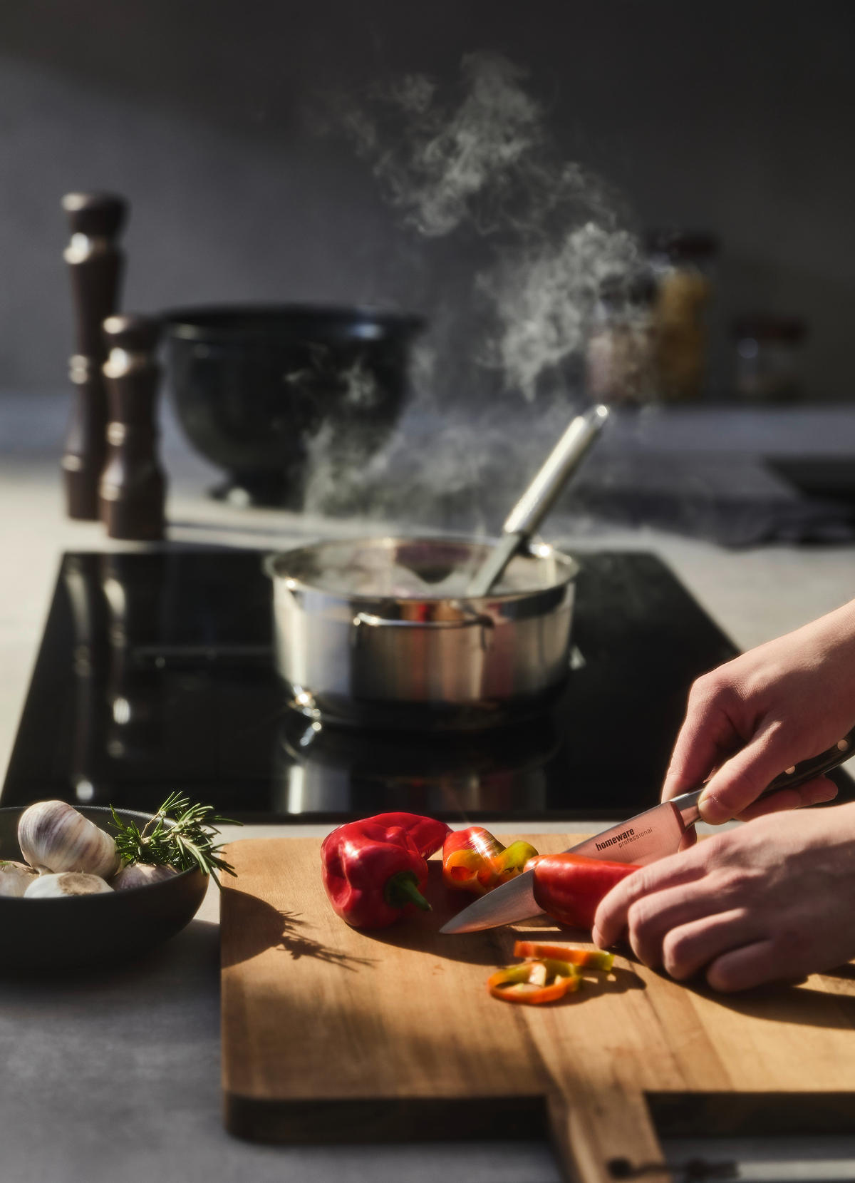 SCHNEIDEBRETT Holz Akazie  - Naturfarben, Basics, Holz (48/31/2cm) - Homeware Profession.