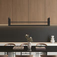 LED-HÄNGELEUCHTE Bury 118/22/150 cm  - Schwarz, Design, Metall (118/22/150cm) - Novel