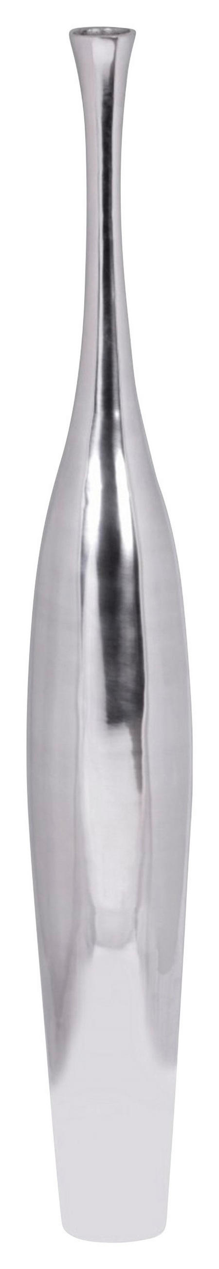 DEKOVASE  - Silberfarben, Modern, Metall (13/100/13cm) - MID.YOU