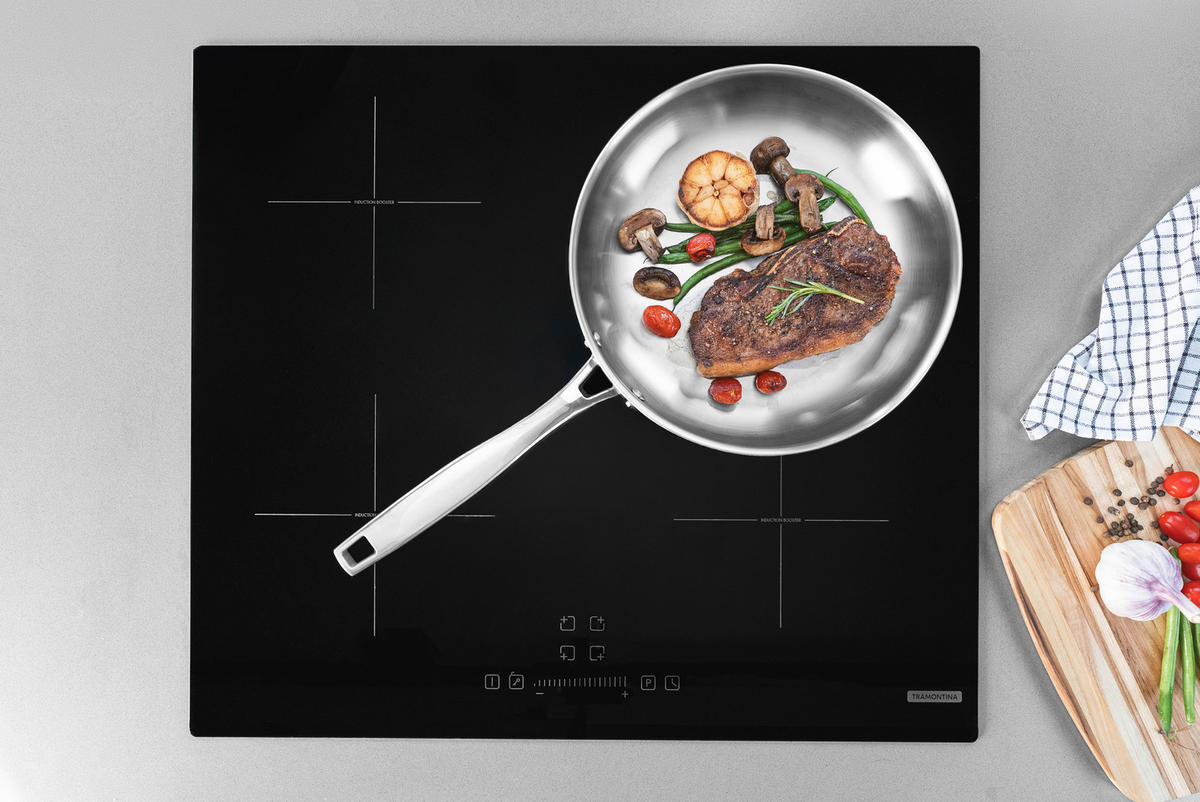 BRATPFANNE GRANO 26 cm  - Edelstahlfarben, Basics, Metall (26cm)