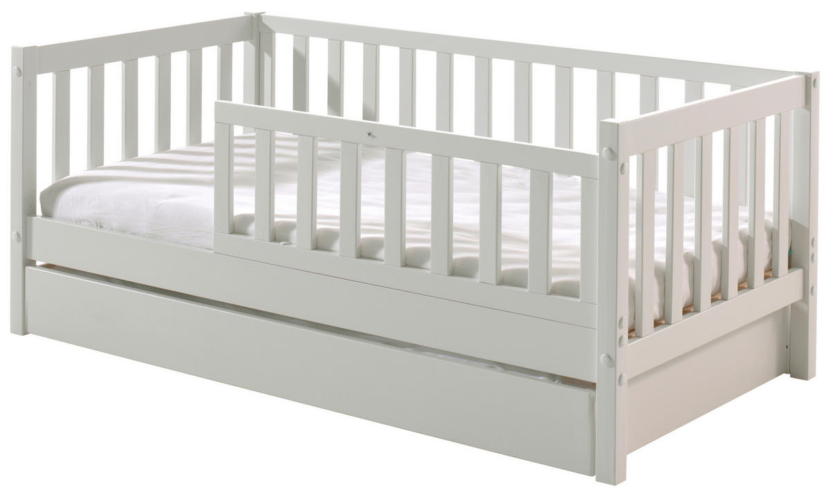 KINDER-/JUNIORBETT 70/140 cm  in Weiß  - Naturfarben/Weiß, MODERN, Holz (70/140cm) - MID.YOU