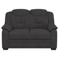 2-SITZER-SOFA Mikrofaser Anthrazit  - Anthrazit/Schwarz, Basics, Kunststoff/Textil (138/99/99cm) - MID.YOU