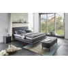 BOXSPRINGBETT 160/200 cm  in Anthrazit, Grau  - Anthrazit/Schwarz, Design, Textil/Metall (160/200cm) - Beldomo - Sleep