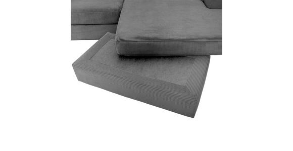 ECKSOFA  in Cord Anthrazit  234/170 cm  - Anthrazit/Schwarz, KONVENTIONELL, Kunststoff/Textil (234/170cm) - Carryhome