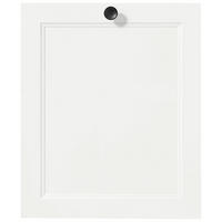 GESCHIRRSPÜLERFRONT 45/72/2,2 cm  in Weiß  - Edelstahlfarben/Weiß, MODERN, Holzwerkstoff/Metall (45/72/2,2cm) - Nobilia