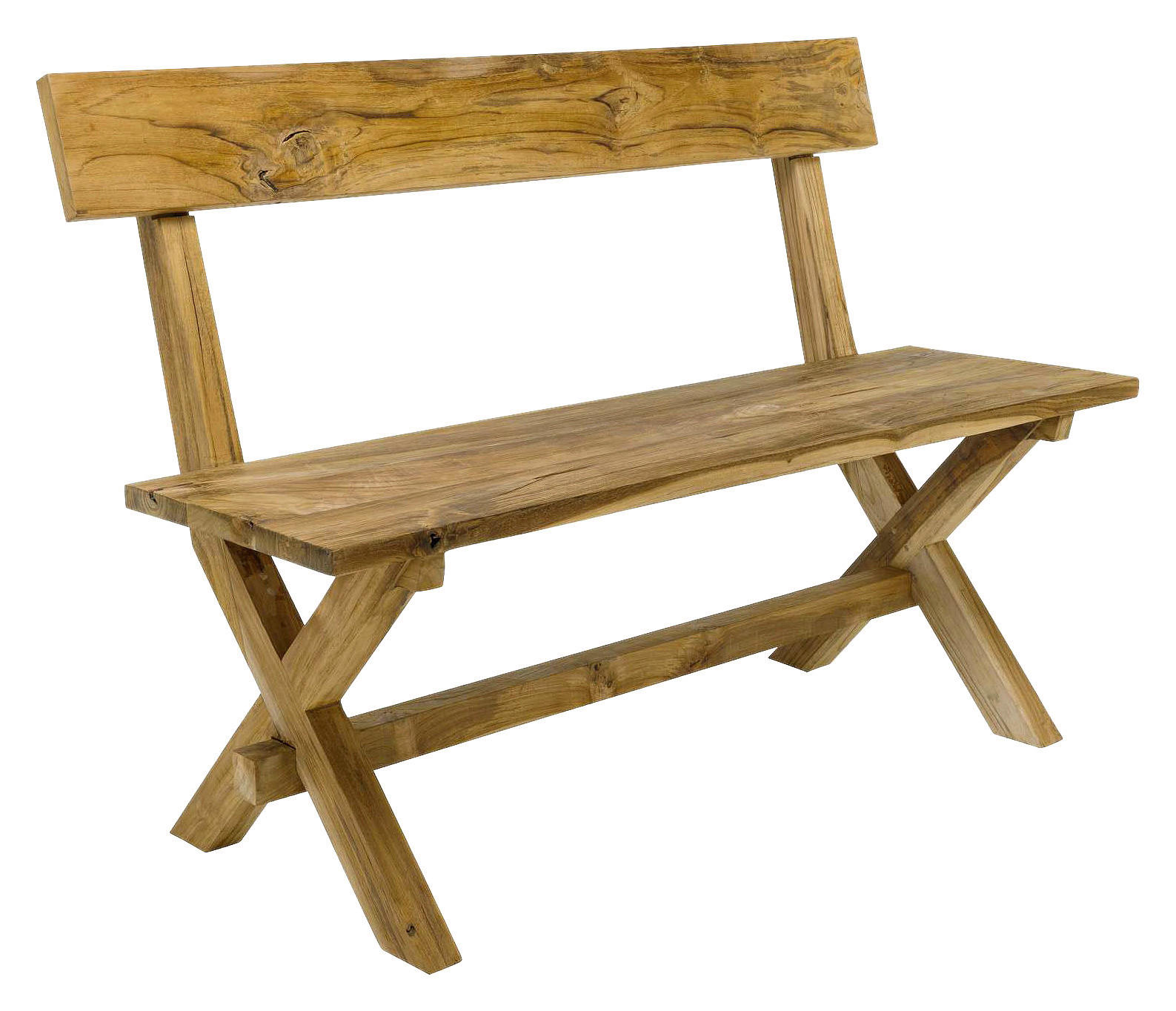 GARTENBANK 120/90/50 cm Teakholz   - Teakfarben, KONVENTIONELL, Holz (120/90/50cm) - Jan Kurtz