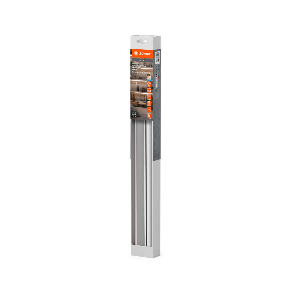 UNTERBAULEUCHTE - Weiß, Basics, Metall (55,7/6/2,4cm)