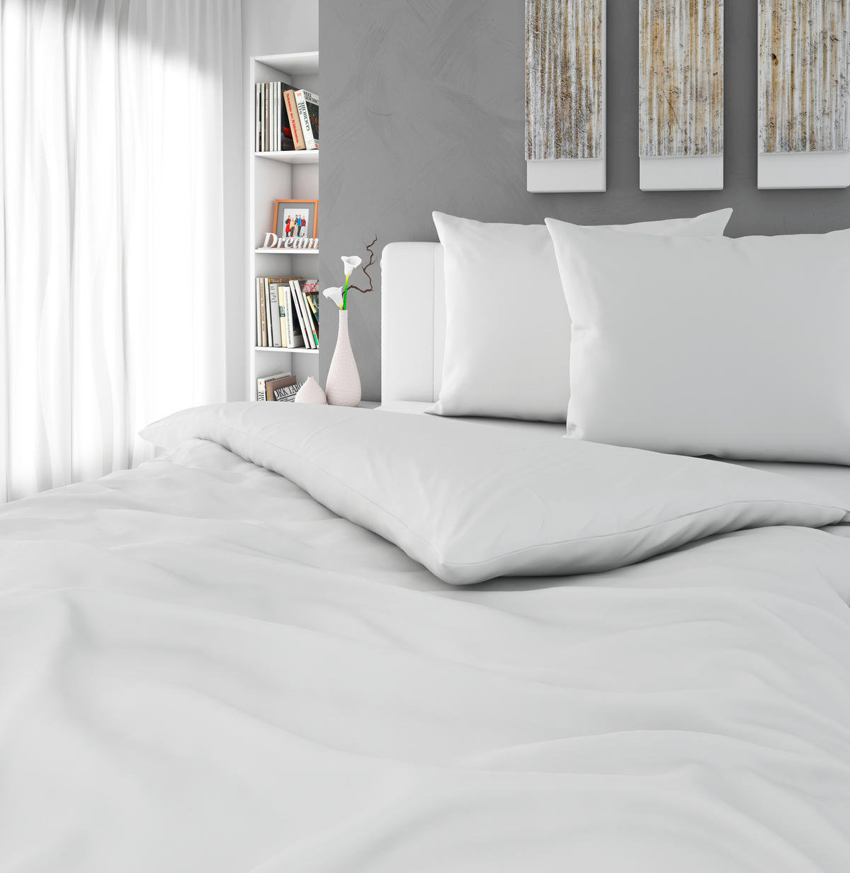 NAVLAKA ZA POPLUN 200/200 cm  PAOLA  - bijela, Konvencionalno, tekstil (200/200cm) - Boxxx