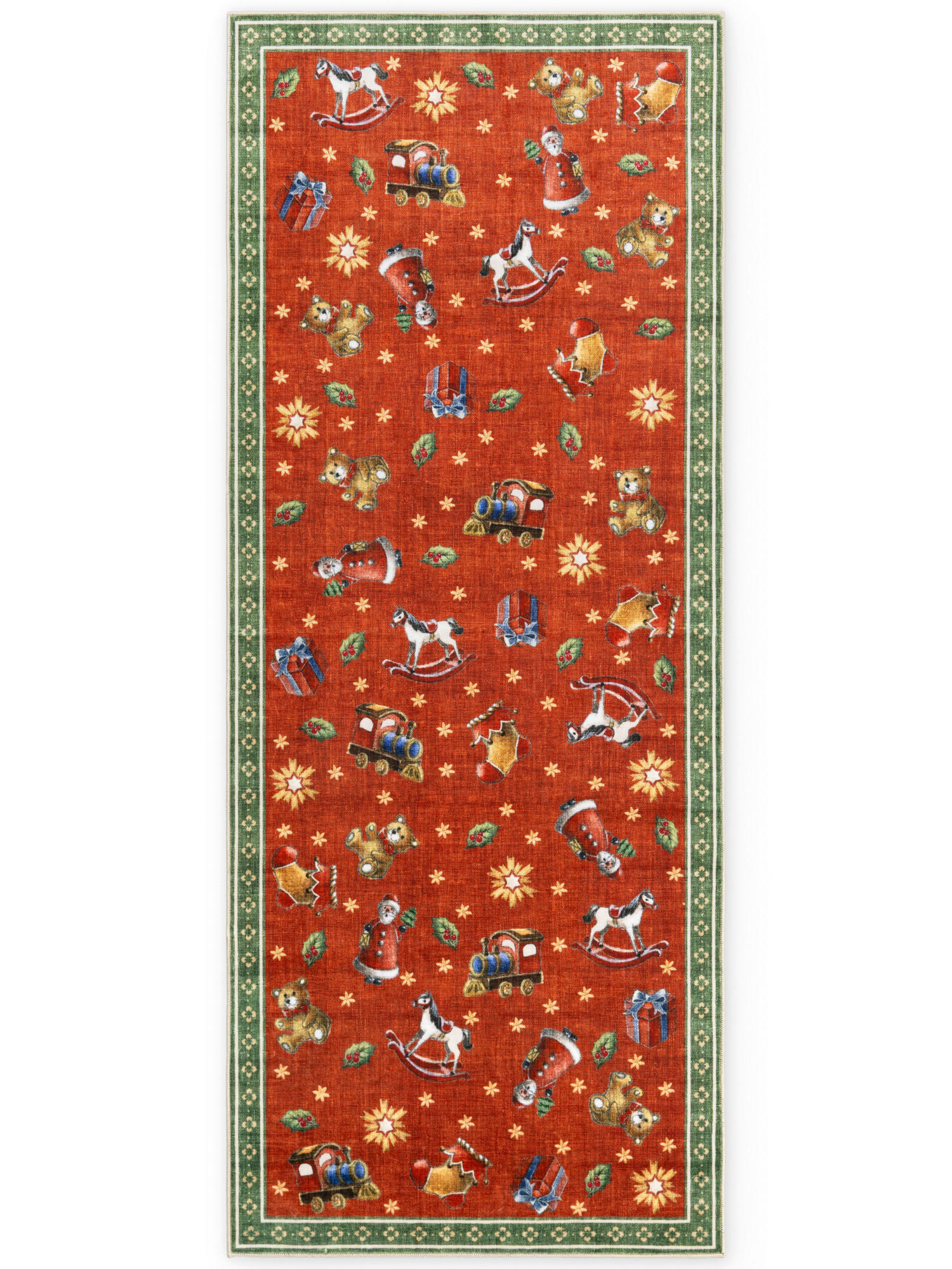LÄUFER 80/200 cm Toy's Delight Nostalgic Noel  - Rot/Grün, Design, Kunststoff/Textil (80/200cm) - Villeroy & Boch