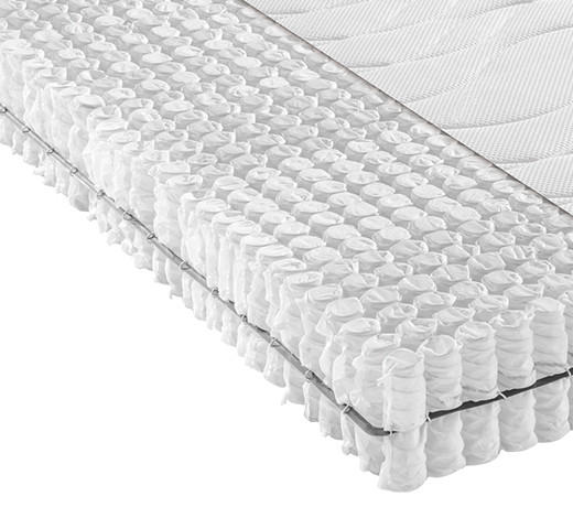 TASCHENFEDERKERNMATRATZE ORTHO STAR XXL 1000 T 90/200 cm Höhe ca. 19 cm 7 -Zonen - Basics, Textil (90/200cm) - Novel