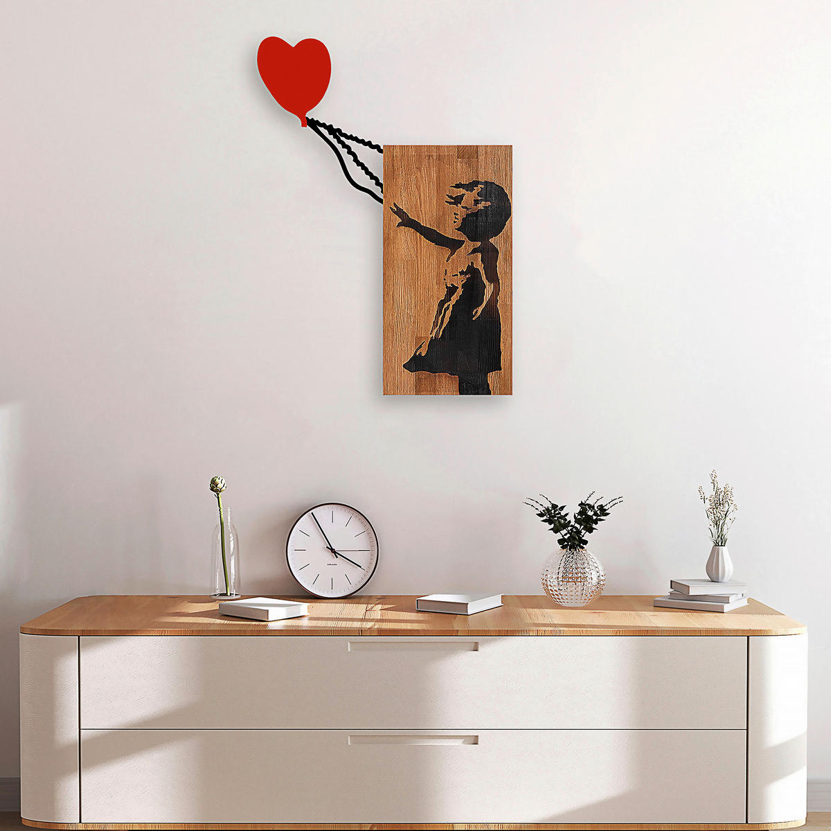 OBJEKTBILD 83/60 cm    - Schwarz/Braun, Basics, Holzwerkstoff (83/60cm)