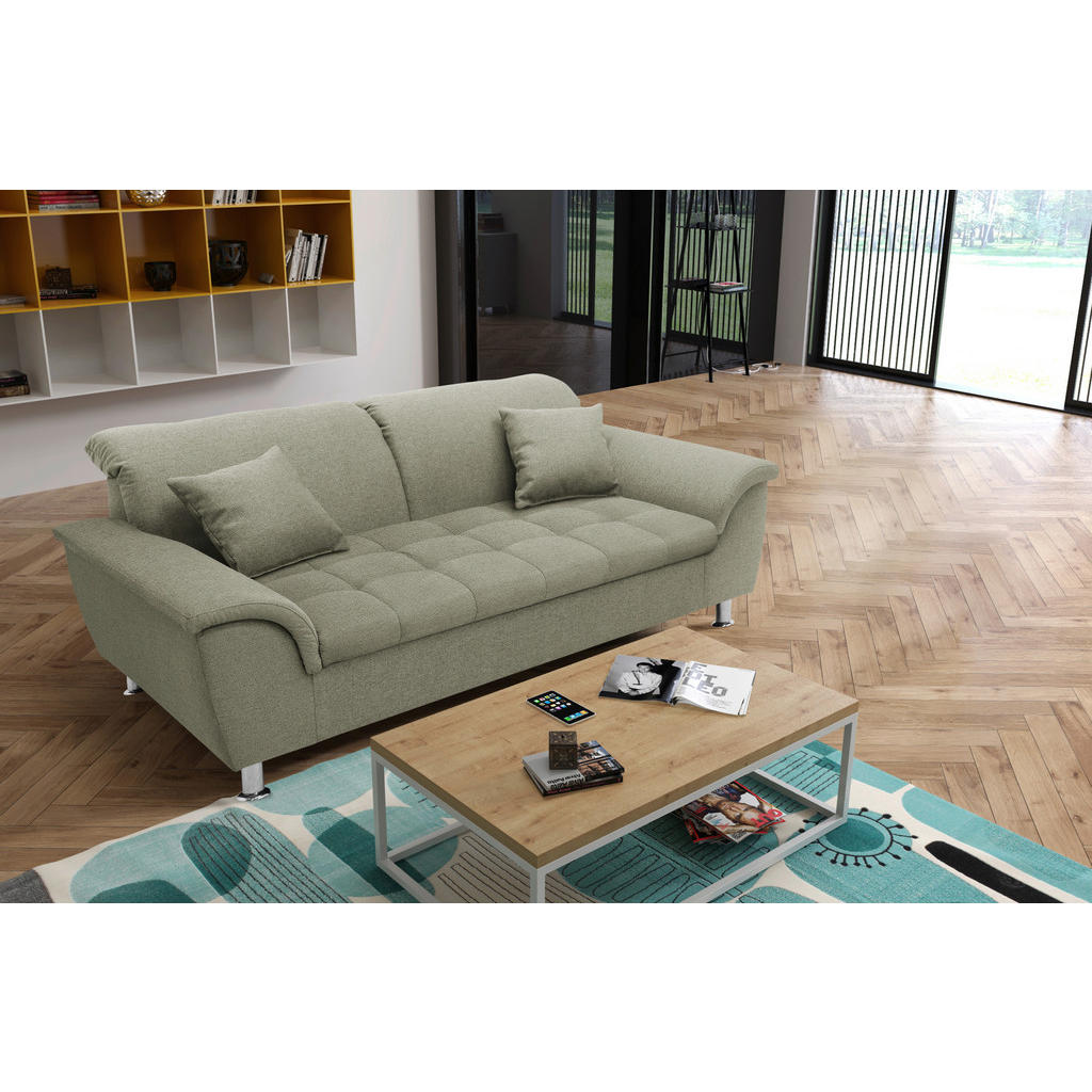 Thumbnail - Mid.you 2,5-Sitzer, Graubraun, Textil, Uni, 210x81x105 cm, Made in EU, FSC Mix, Rücken echt, Wohnzimmer, Sofas & Couches...