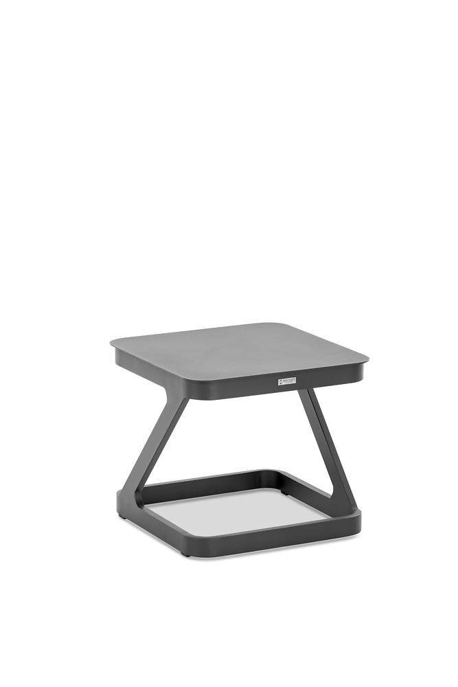 GARTENBEISTELLTISCH 52/52/46 cm Metall  - Anthrazit, Design, Metall (52/52/46cm)