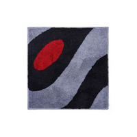 BIDET-VORLEGER Grau, Schwarz 60/60 cm  - Schwarz/Grau, Basics, Kunststoff/Textil (60/60cm) - Grund