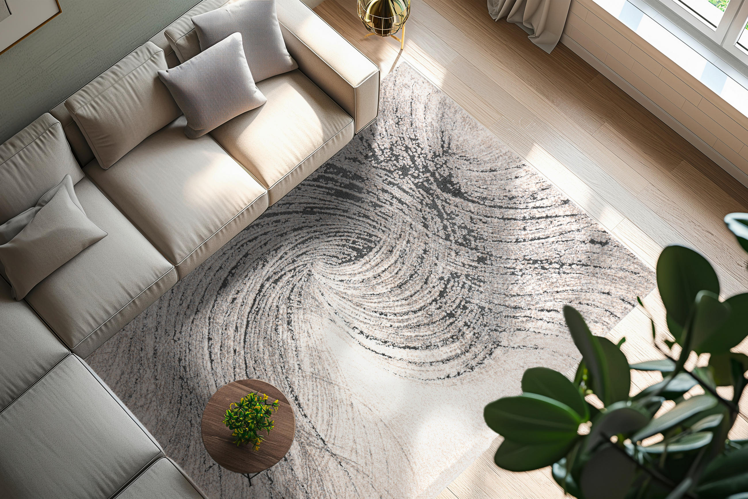 COVOR ȚESUT MY BOLOGNA  - gri, Konventionell, plastic/textil (120/170cm) - Obsession