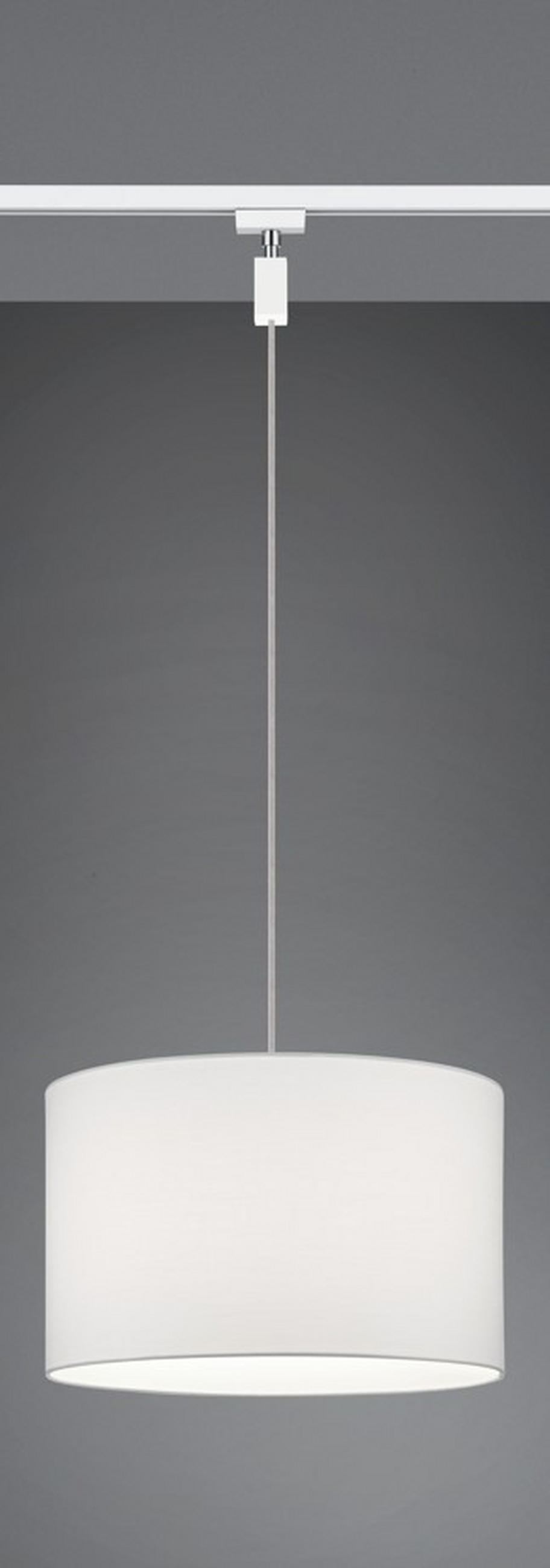 SCHIENENSYSTEM-HÄNGELEUCHTE DUOLINE TRACK-SYSTEM 40/180 cm  - Weiß, Basics, Textil (40/180cm) - Trio Leuchten