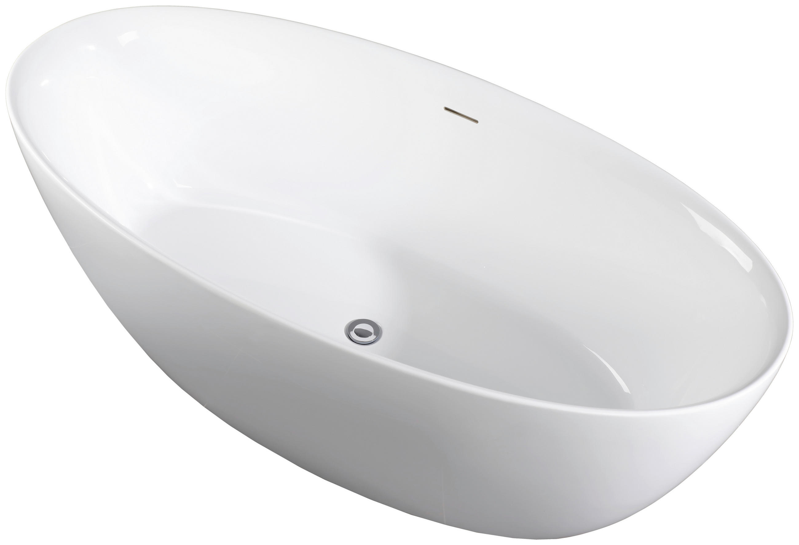 BADEWANNE freistehend   - Weiß, MODERN, Kunststoff (170cm)