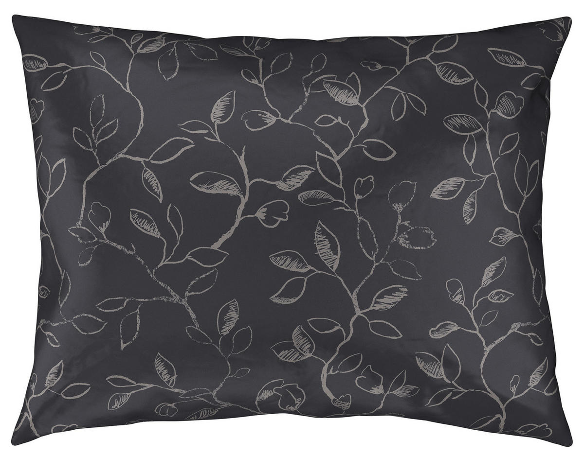 POSTELJNINA Lara saten antracit  - antracit, Natur, tekstil (140/200cm) - Bio:Vio
