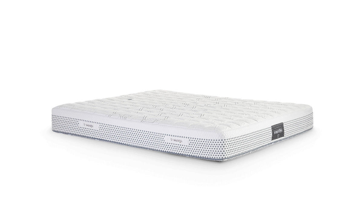 Saltea 160/200 cm  - alb, Design, textil (160/200cm)