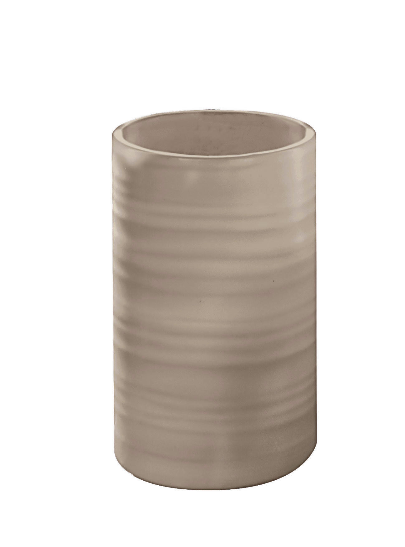 ZAHNPUTZBECHER Keramik  - Taupe, Design, Keramik (7,6/9,5cm) - Kleine Wolke