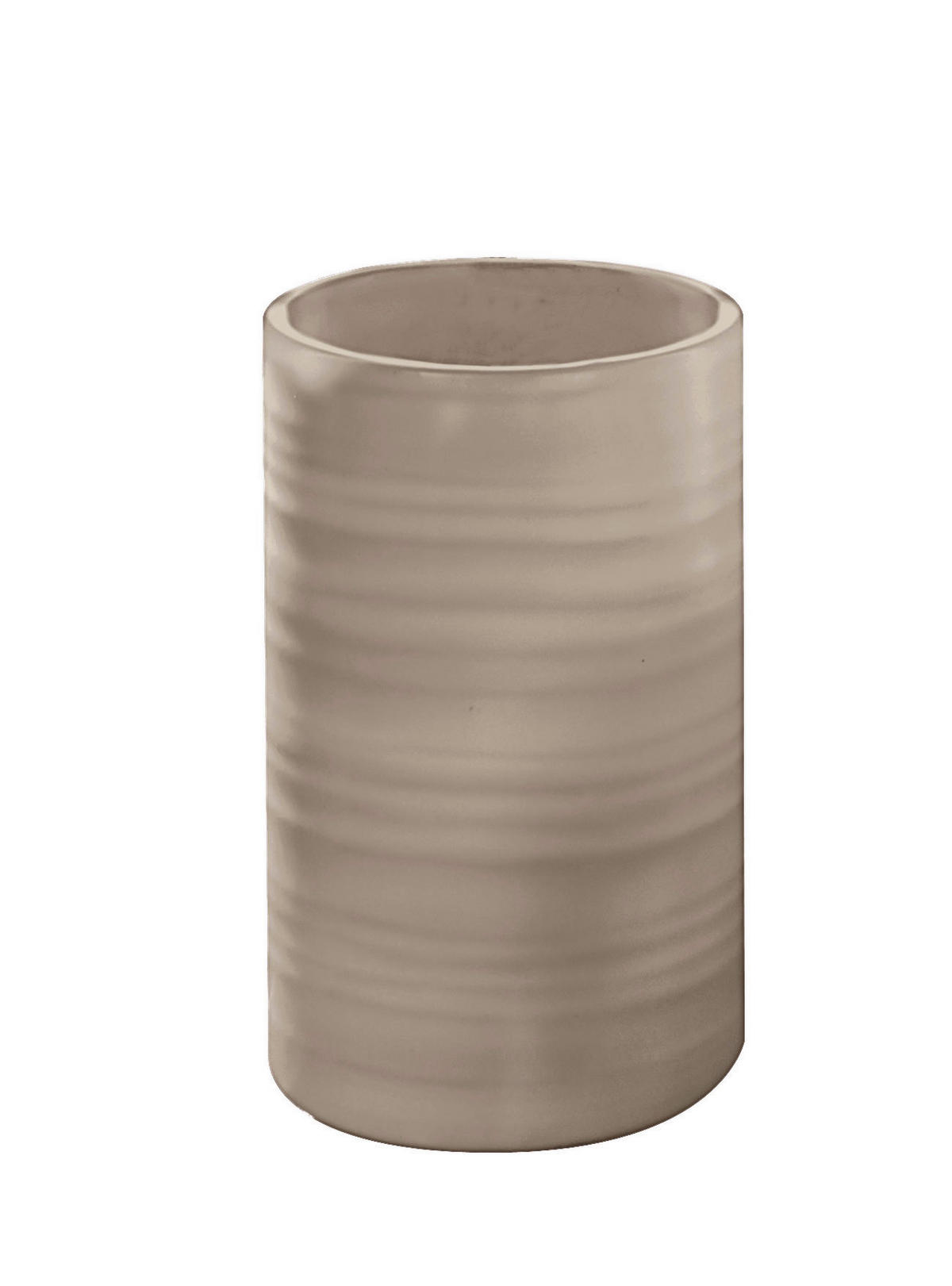 ZAHNPUTZBECHER Keramik  - Taupe, Design, Keramik (7,6/9,5cm) - Kleine Wolke