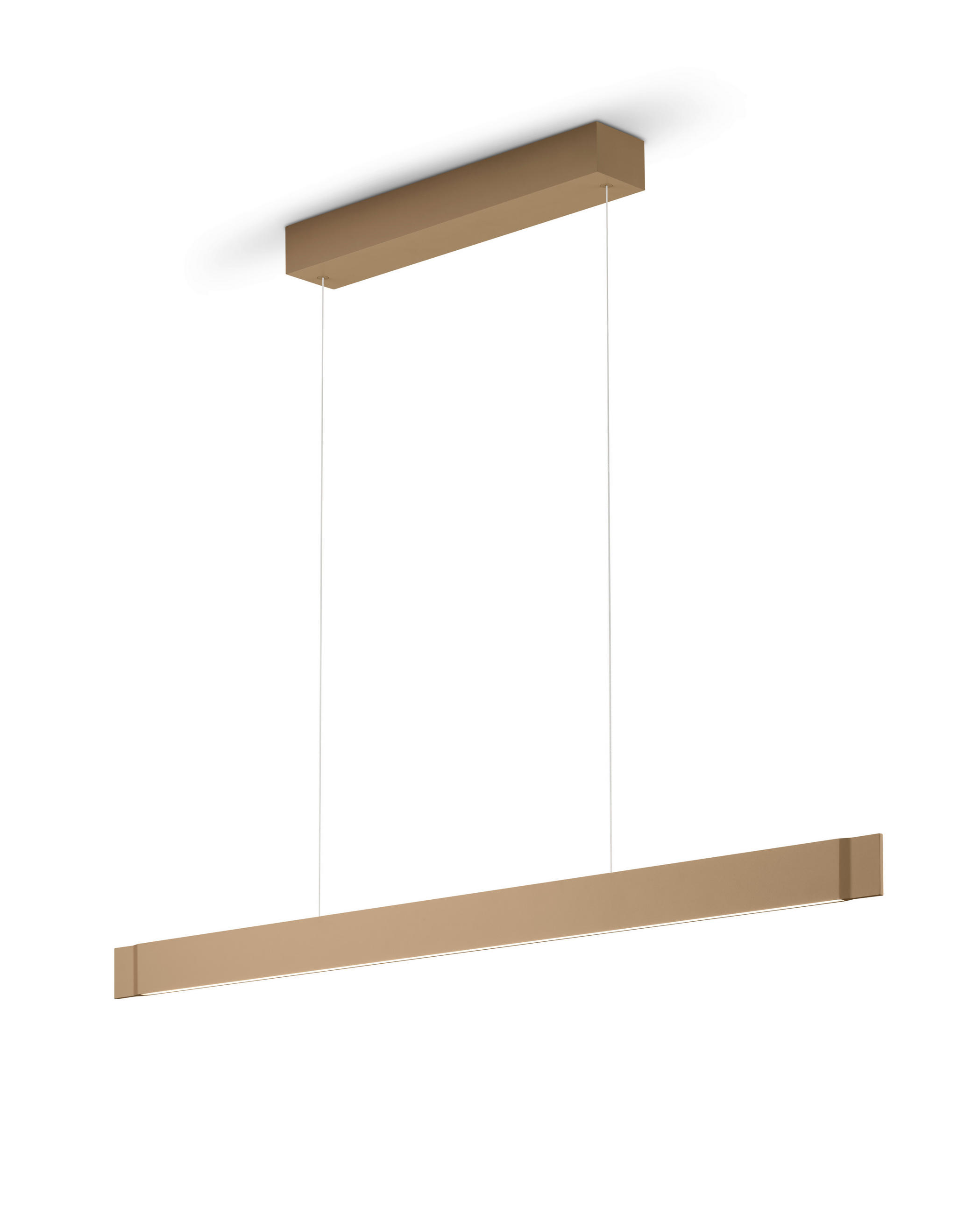 LED-HÄNGELEUCHTE Vana 130/10/210 / 16 cm  - Cappuccino, Design, Metall (130/10/210 / 16cm) - Helestra