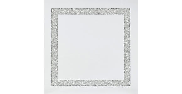 BEISTELLTISCH quadratisch Silberfarben  - Silberfarben, Trend, Glas/Holzwerkstoff (40/40/40cm) - Xora