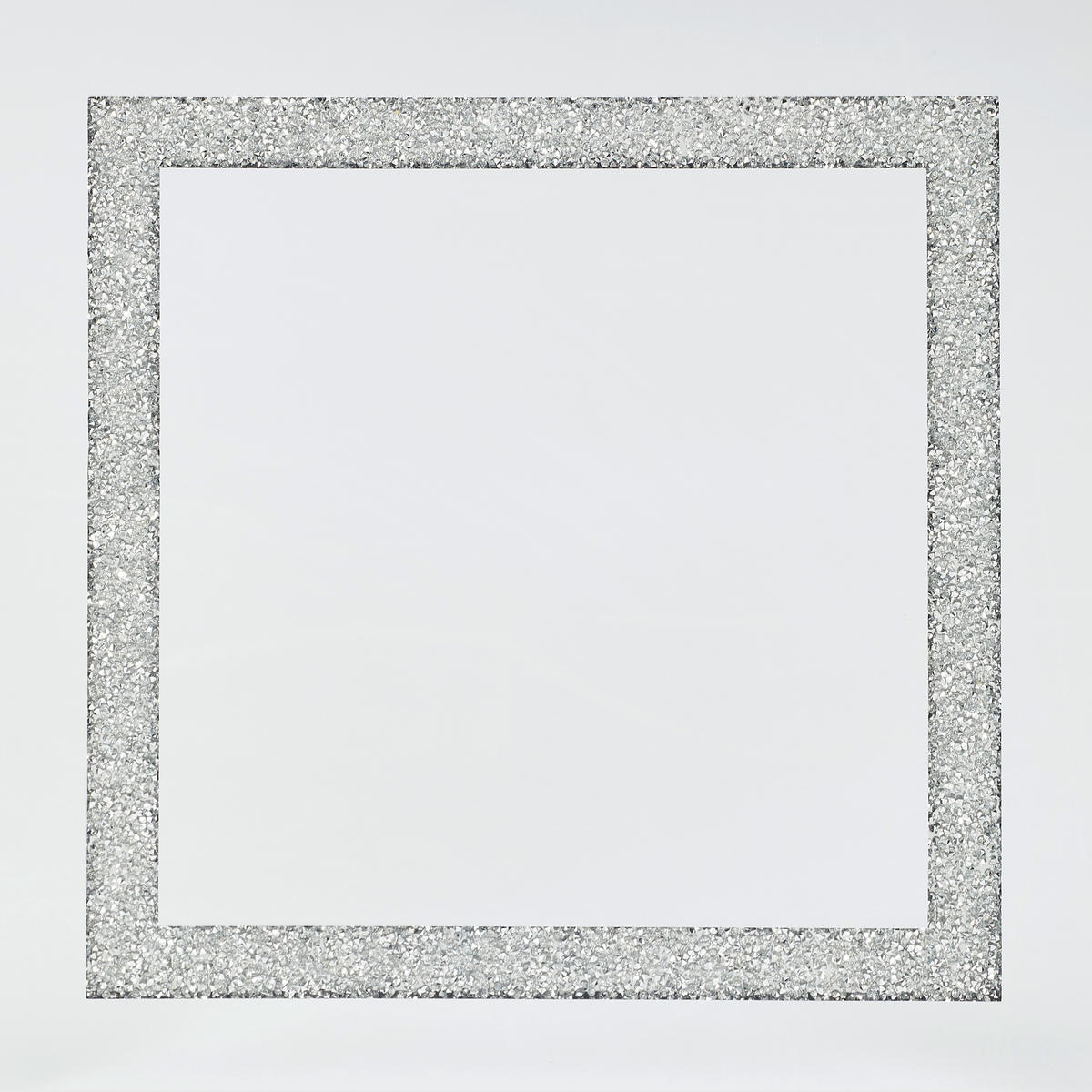 KISASZTAL Üveg, faalapú anyag 40/40/40 cm  - ezüstszínű, Trend, faalapú anyag/Üveg (40/40/40cm) - Xora