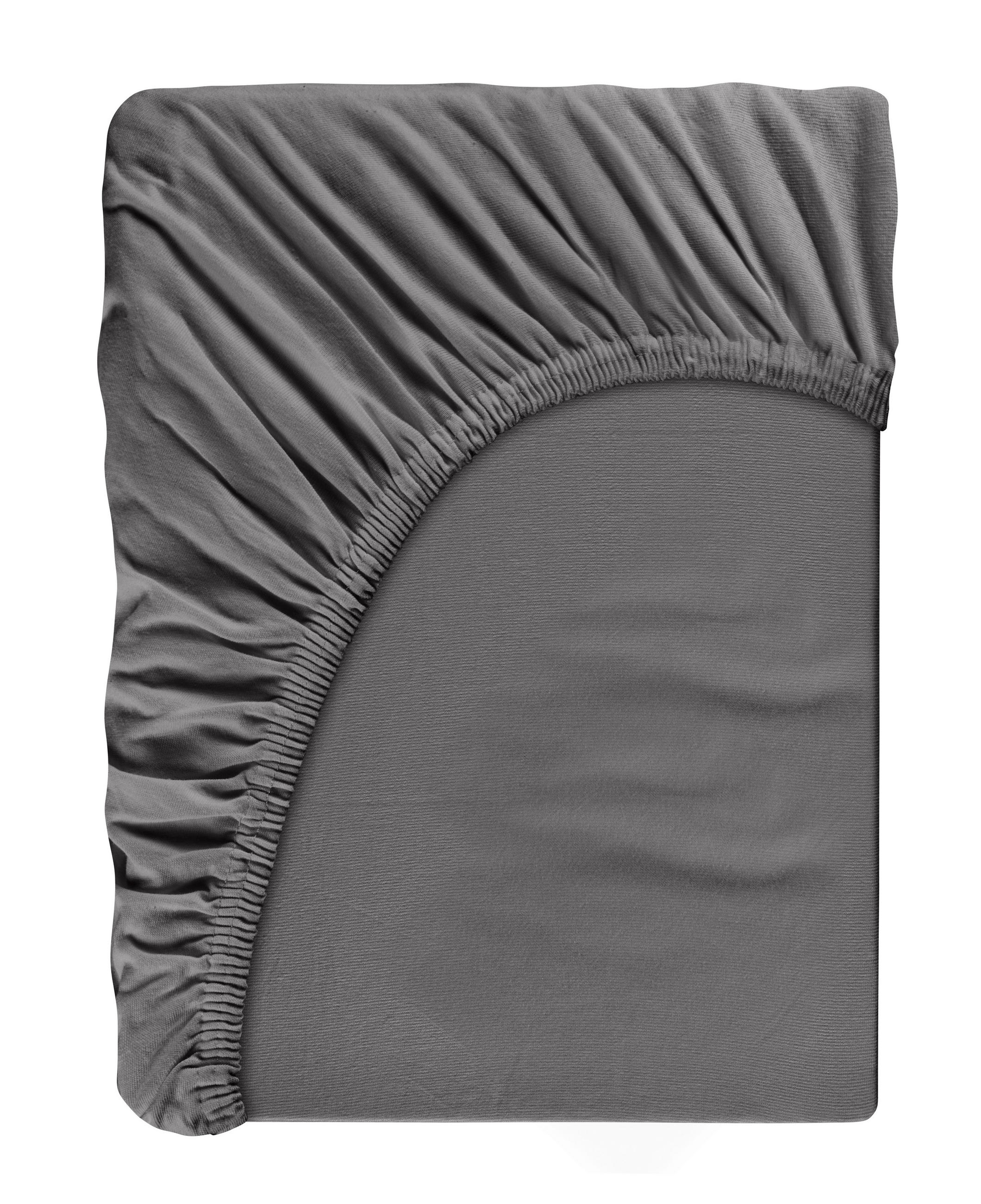 SPANNBETTTUCH Flanell 90/200 cm  - Anthrazit, Textil (90/200cm) - Esposa
