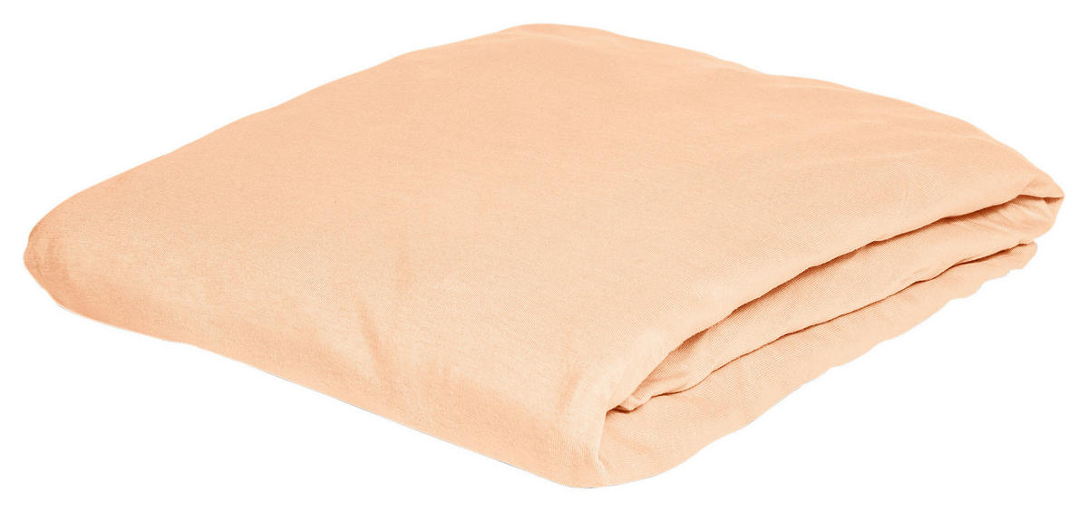 SPANNBETTTUCH Jersey  - Orange, KONVENTIONELL, Textil (150/200cm) - Irisette