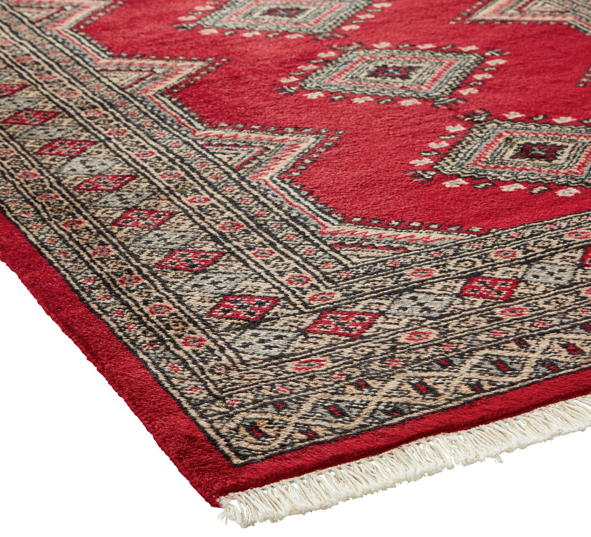 ORIENTTEPPICH  Wohnzimmer 150/200 cm Jaldar Premium Rot Rot rechteckig  - Rot, LIFESTYLE, Textil (150/200cm) - Cazaris