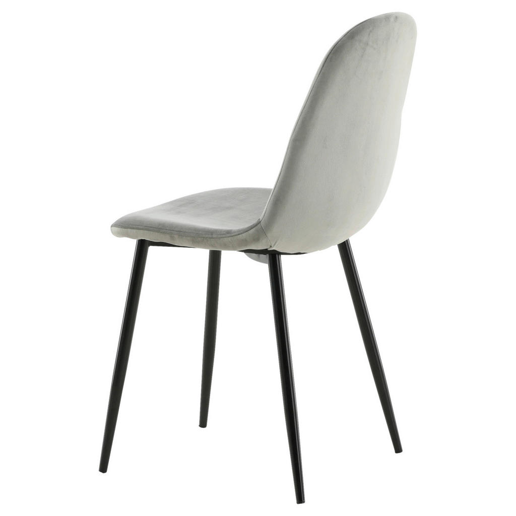 Thumbnail - Livetastic Stuhl-Set, Grau, Schwarz, Metall, Textil, zylindrisch, 42.5x88x53 cm, Stühle