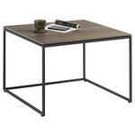BEISTELLTISCH in Holz, Metall 70/70/47,5 cm  - Anthrazit/Buchefarben, Design, Holz/Metall (70/70/47,5cm) - Johann Jakob
