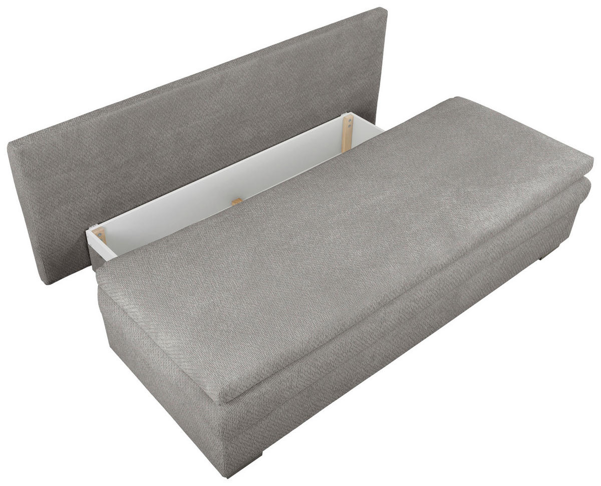 SCHLAFSOFA - Dunkelgrau/Schwarz, KONVENTIONELL, Kunststoff/Textil (195/93/83cm) - Carryhome