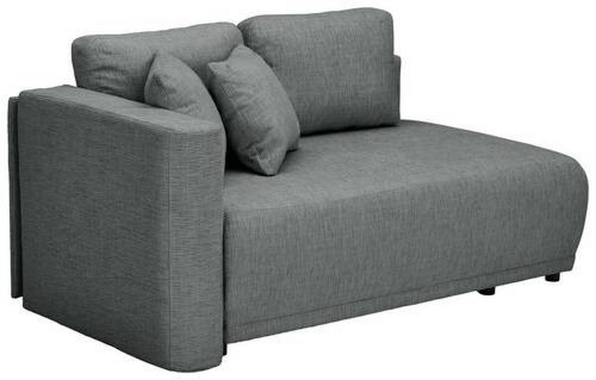 CHAISELONGUE Chenille Grau  - Schwarz/Grau, KONVENTIONELL, Kunststoff/Textil (93/73/171cm) - Carryhome