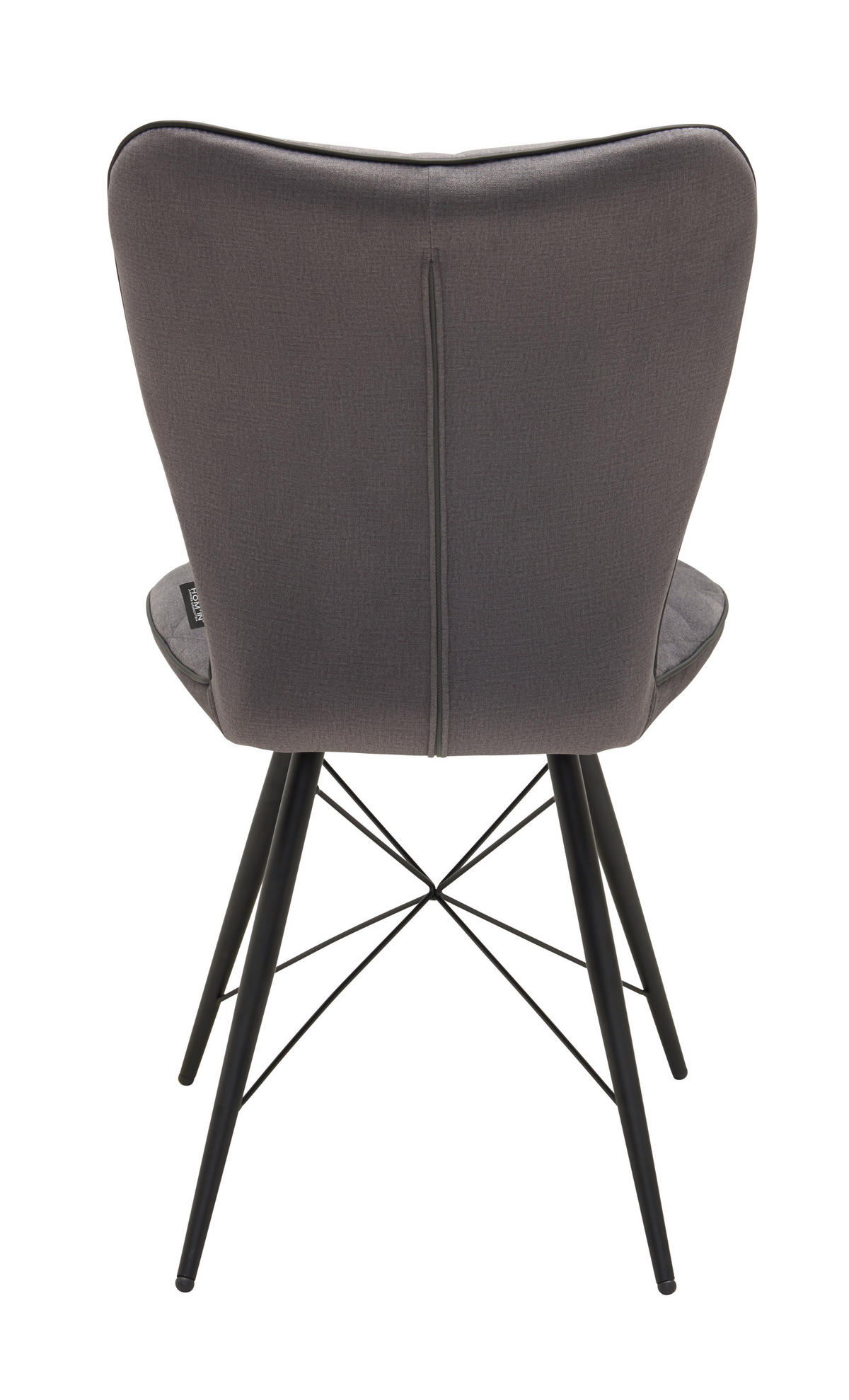 STOLICA  siva, crna  metal, tekstil      - siva/crna, Design, metal/tekstil (49/90/61cm) - Hom`in