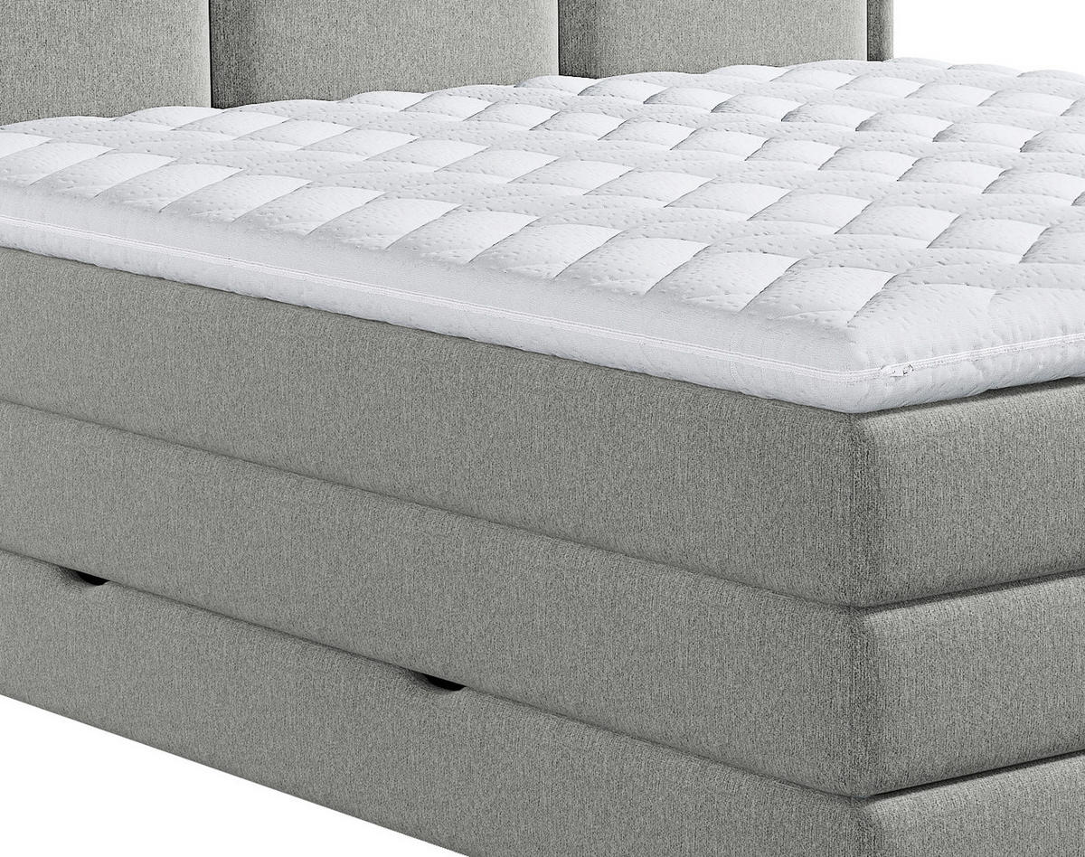 BOXSPRINGBETT 180/200 cm  in Taupe  - Taupe, Design, Kunststoff/Textil (180/200cm) - MID.YOU
