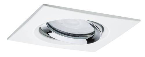 LED-DECKENLEUCHTE 9,3 cm  - Chromfarben/Weiß, Basics, Metall (9,3cm) - Paulmann